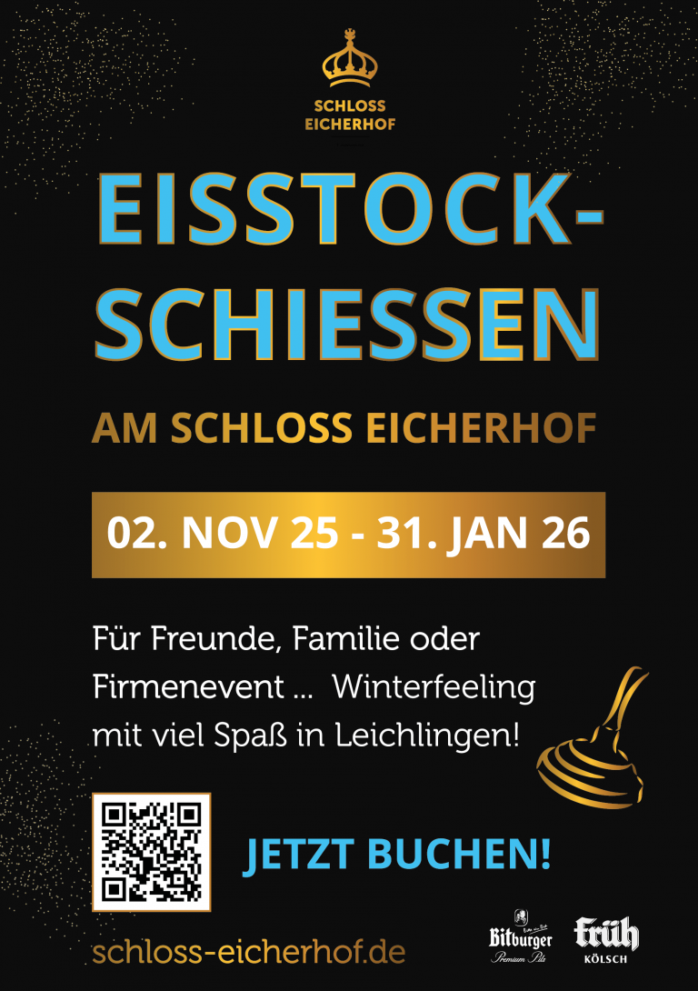 Eisstockschiessen am Schloss Eicherhof in Leichlingen