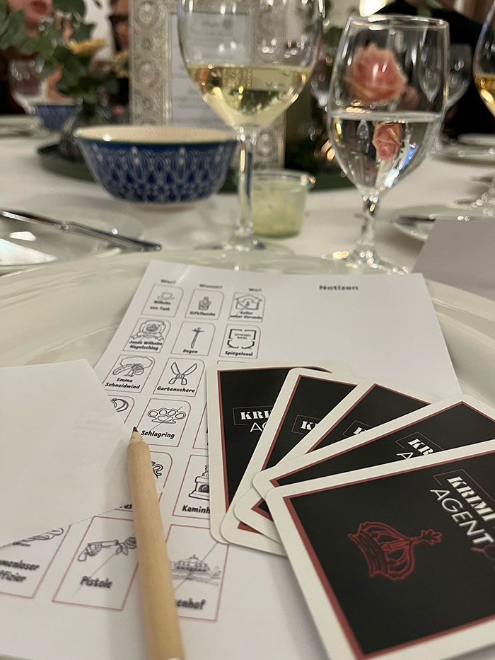 Krimi-Dinner auf Schloss Eicherhof in Leichlingen